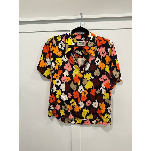 Maison Rabih Kayrouz Floral Multi Blouse Size 40(US 8) - Picture 1 of 6